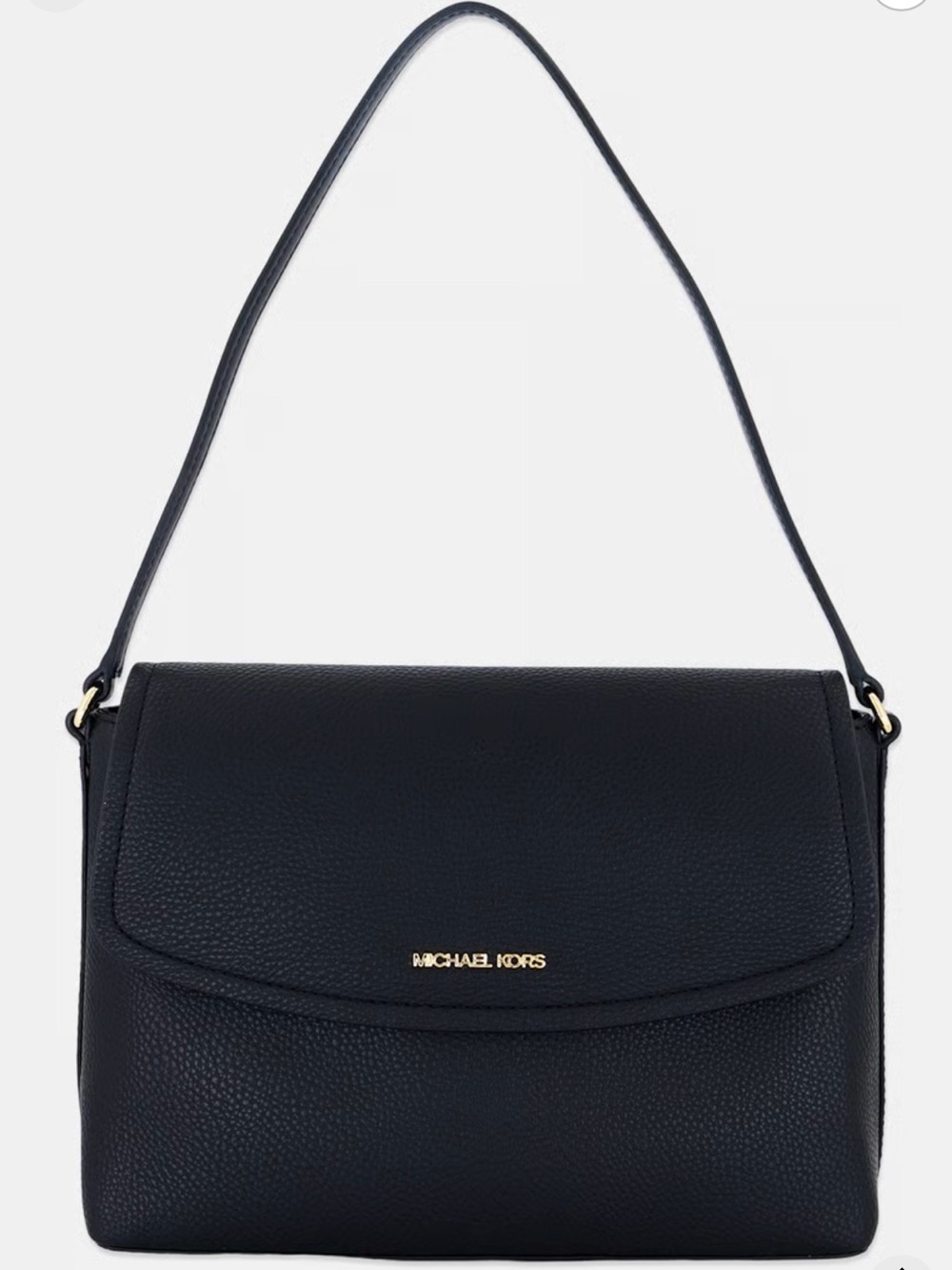 Michael Kors Ida Medium Flap Convertible Shoulder Bag in Black